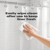 Abela Home Products Clear Shower Curtain Liner with Magnets & Plastic Hooks Lightweight, Washable, Eco-Friendly, Sustainable Bathroom Liner Fits Standard Showers, Water Resistant view 4