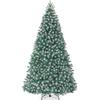 Best Choice Products Artificial Frosted Christmas Tree, 7.5ft Premium Unlit Realistic Spruce Holiday Dcor w/Dense Branches, Metal Base - Blue Spruce view 1