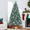 Best Choice Products Artificial Frosted Christmas Tree, 7.5ft Premium Unlit Realistic Spruce Holiday Dcor w/Dense Branches, Metal Base - Blue Spruce view 3