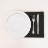 5 Black 20x20 in Cotton Blend Square Dinner Table Napkins Wedding Party Events Decorations Restaurant Tableware Dinner Kitchen Home view 4