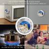 Santorini Greek Island Sea View Timer,Waterproof Loud Mechanical Timers No Ticking Metal Casing Magnetic Countdown Clock for Cooking Indoor Outdoor Sports view 4