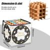 SyXIOP High Capacity Christmas ornament storage containers Holds Up to 64, Adjustable Dividers, Zippered Top, Two Handles christmas ornaments with Lid,White and Black Merry Christmas view 3