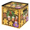 High Capacity Christmas ornament storage containers Holds Up to 64, Adjustable Dividers, Zippered Top, Two Handles telescoping Holiday Storage Case with Lid ,Yellow-brown Christmas Gingerbread Man view 1