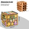 High Capacity Christmas ornament storage containers Holds Up to 64, Adjustable Dividers, Zippered Top, Two Handles telescoping Holiday Storage Case with Lid ,Yellow-brown Christmas Gingerbread Man view 3