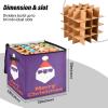 High Capacity Christmas ornament organizer Holds Up to 64, Adjustable Dividers, Zippered Top, Two Handles sturdy Decoration Organizer with Lid,Merry Christmas Snowman Purple view 3