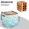 SyXIOP High Capacity Christmas large ornament storage Holds Up to 64, Adjustable Dividers, Zippered Top, Two Handles foldable large ornament storage box with Lid,Merry Christmas Cute Dolphin view 3