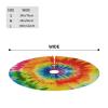 Tie Dye Christmas Tree Skirt 36" Soft Plush Christmas Tree Mat Winter Holiday Party Xmas Tree Ornaments Rustic Round Velvet Tree Cover for Christmas Decoration view 4