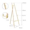 Adjustable Easel, Gold Folding Easel Stand, Poster Photo Display Easel, Portable Floor Easel for Artists, Adults and Beginners, 148Cm Tall view 2