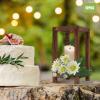 12 Pcs Wooden Wedding Lantern Centerpiece, Integrated Holders, Rustic Wooden Candle Lantern Decor, Farmhouse Candle Holders for Home Wedding Party Table Valentine Decoration view 2