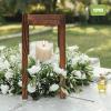 12 Pcs Wooden Wedding Lantern Centerpiece, Integrated Holders, Rustic Wooden Candle Lantern Decor, Farmhouse Candle Holders for Home Wedding Party Table Valentine Decoration view 3