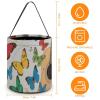 HETVBNS Guitar And Butterfly Candy Bag Halloween Trick Or Treat Bucket 7.9x8.3in, Reusable Gift Bags for Party Holiday Wedding view 2