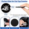 2Pack Handprints and Dog Paw Car Cup Holder Coaster,Handprints Gifts for Women Men,Vehicle Interior Drink Mat Reusable Neoprene Car Coasters for Cup Holders Decor,Dog Paws Automotive Accessories view 4