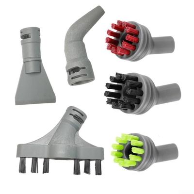 6 Pack Steam Cleaner Brushes and Tools for Bissell 39N7A/39N7V/39N7H/2994B, Includes 3 Color-Coded Hard Brushes, Wall Crevice Brush, Angle Tool, and Scraper for Cleaning Home Corners