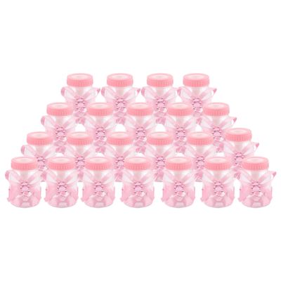 Yaregelun 24 x Baby Bottle Baby Bottle 4x9cm Rhinestone Pink Bear Gift Favor Baby Girl Baby Baptism