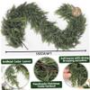 2Pcs Cedar Garland for Christmas Decoration - 6FT Real Touch Cedar Garland, Realistic Winter Greenery for Mantel, Fireplace, Table, Door Christmas Garlands Real Touch view 3