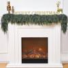 2Pcs Cedar Garland for Christmas Decoration - 6FT Real Touch Cedar Garland, Realistic Winter Greenery for Mantel, Fireplace, Table, Door Christmas Garlands Real Touch view 4