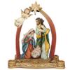 Advent Candle Holder Detailed Nativity Set Mary Joseph Baby Jesus Angel Christmas Centerpieces Ideal for Spiritual Decorative Use view 1