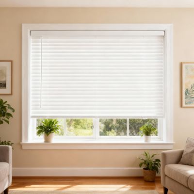Blackout Faux Wood Blinds for Indoor Windows 2 inch Wooden Shades Cordless Window Blinds for Home.White,69.5" W x 65" H 176.53cmW x 165.1cmH