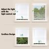 Blackout Faux Wood Blinds for Indoor Windows 2 inch Wooden Shades Cordless Window Blinds for Home.White,69.5" W x 65" H 176.53cmW x 165.1cmH view 3
