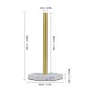 AYNEFY Gold Marble Paper Towel Holder Stainless Steel Kitchen Roll Dispenser Countertop Stand for Standard and Large Rolls with Weighted Base view 4