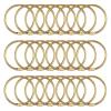 24 Pack Curtain O-Rings Purpose Decorative Metal Shower Rings Loop Smooth Hook for Bathroom for Curtains and Rods(24pcs Golden) view 1