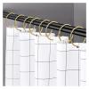 24 Pack Curtain O-Rings Purpose Decorative Metal Shower Rings Loop Smooth Hook for Bathroom for Curtains and Rods(24pcs Golden) view 3