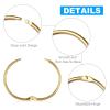 24 Pack Curtain O-Rings Purpose Decorative Metal Shower Rings Loop Smooth Hook for Bathroom for Curtains and Rods(24pcs Golden) view 4
