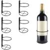 DJJSDMY Wine Racks Countertop 5PCS Wall Mounted Metal Wine Bottle Rack Iron Hanging for Home Kitchen Bar Easy to Install view 1
