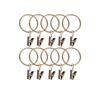 10/50x Curtain Clips Hooks Courtyards Decoration Hanging Metal Ring Window Home Bathroom Hardware Hook Supplies for Curtains and Rods(Antique Brass-25mm,30PCS) view 1