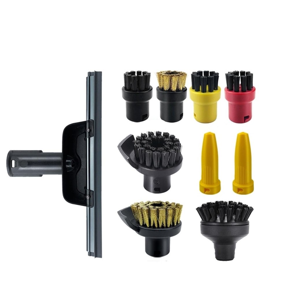 Compatible for Karcher SC2 SC3 SC7 CTK10 Steam Vacuum Cleaner Nozzle Cleaning Brush Head Mirror Tool Accessories(Gray)