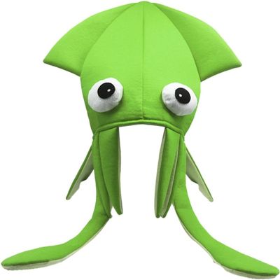 Pkhoxw Handmade Squid Hat Cartoon Octopus Hat Dance Performance Props Party Octopus Hats Funny Prop Hat Decoration