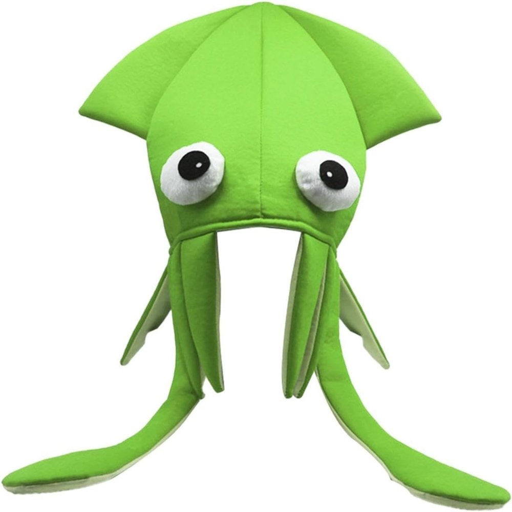 Pkhoxw Handmade Squid Hat Cartoon Octopus Hat Dance Performance Props Party Octopus Hats Funny Prop Hat Decoration