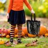Black And White Tiger Trick Or Treat Bag Halloween Candy Bags Reusable Party Favor Bag for Christmas & Gift Exchange view 2