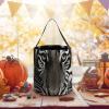 Black And White Tiger Trick Or Treat Bag Halloween Candy Bags Reusable Party Favor Bag for Christmas & Gift Exchange view 3