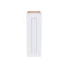 HCIOAN Solid Wood Wall Cabinet-RTA Single Door with Adjustable Shelves for Kitchen,Bathroom, Medicine Cabinet-Durable, Space-Saving, Easy Installation (SK-White, 21" W x 12" D x 36" H) view 3