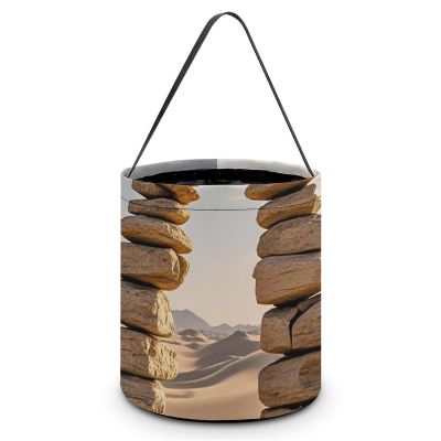 Desert Rocks Trick Or Treat Bag Halloween Candy Bags Reusable Party Favor Bag for Christmas & Gift Exchange