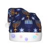 Lbacwy Happy Hanukkah Jewish Chanukah Holiday Christmas Hat Santa Hat Adults Xmas Hats For Costume Party Accessory Decoration view 2