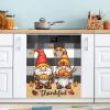 ALAZA Dishwasher Magnet Cover Thanksgiving Gnomes Dish Washer Cover Dishwasher Sticker Refrigerator Wash Machine Magnetic Covers 23 x 26 inches view 1