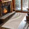 2.6x8 Abstract Wave Runner Rug for Hallway, Washable 3D Modern Rug Runner Non Slip, Abstract Wave Home Decor Carpet for Kitchen, Bedroom, Entryway, Laundry Room, Ultra Thin Soft E134 view 1