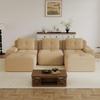 117.3" U Shaped Modular Sectional Sofa, Modern Comfy 5 Seater Boneless Couch with Ottoman, Comfy Cloud Sleeper Sofa with Deep Seat, Upholstered Couches for Living Room, Apartment, Camel view 3