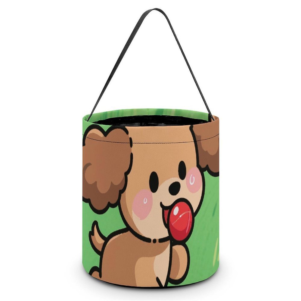Halloween Trick Or Treat Bag Durable, Cartoon Dog Candy Tote Bag Reusable Gift Bags for Party