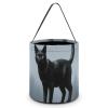 Halloween Trick Or Treat Bag Durable, Black Cat Candy Tote Bag Reusable Gift Bags for Party view 1