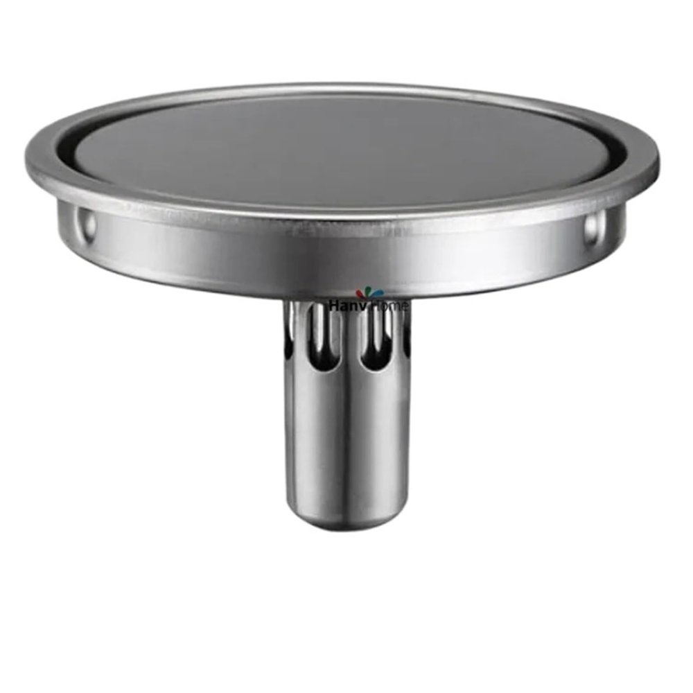 Shower Drain Tile Insert Round Floo Bathroom Stainless Steel Anti-Odor Floor Drain Hardware Invisible(150mm A)