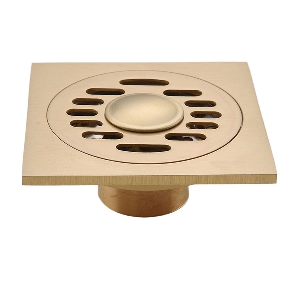 All Copper Anti-Odor Bathroom Drainage Floor Shower Drain Bathtub Shower Drainer Drain(1)