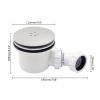 Elegant Shower Drain Trap Plastic & Metal Shower Tray Bathroom Spare view 4