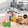 Axurera Collapsible Fabric Cube Storage Bins with Handles for Closet Shelves,Kiwi Fruit Slice Foldable Organizer Baskets for Organizing Clothes Nursery Toy,2 Packs view 4
