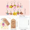 100 Sets Ocean Themed Party Including Cute Sea Creatures Keychain with Thank You Cards Organza Bags Party Decorations Gifts Baby Shower view 2