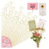 20/40Pcs Floral Card Holder Picks Metal Wire Place Picture Holders For Wedding Party For Wedding Party(20Pcs Round) view 2