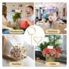 20/40Pcs Floral Card Holder Picks Metal Wire Place Picture Holders For Wedding Party For Wedding Party(20Pcs Round) view 4