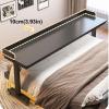 Adjustable Height Overbed Table for Laptop with Wheels, Dining Table Computer Desk, Over The Bed Working Table with Baffles, Home Mobile Bed Desk, Hospital Rolling Bed Table(100cm/39.37in) view 2